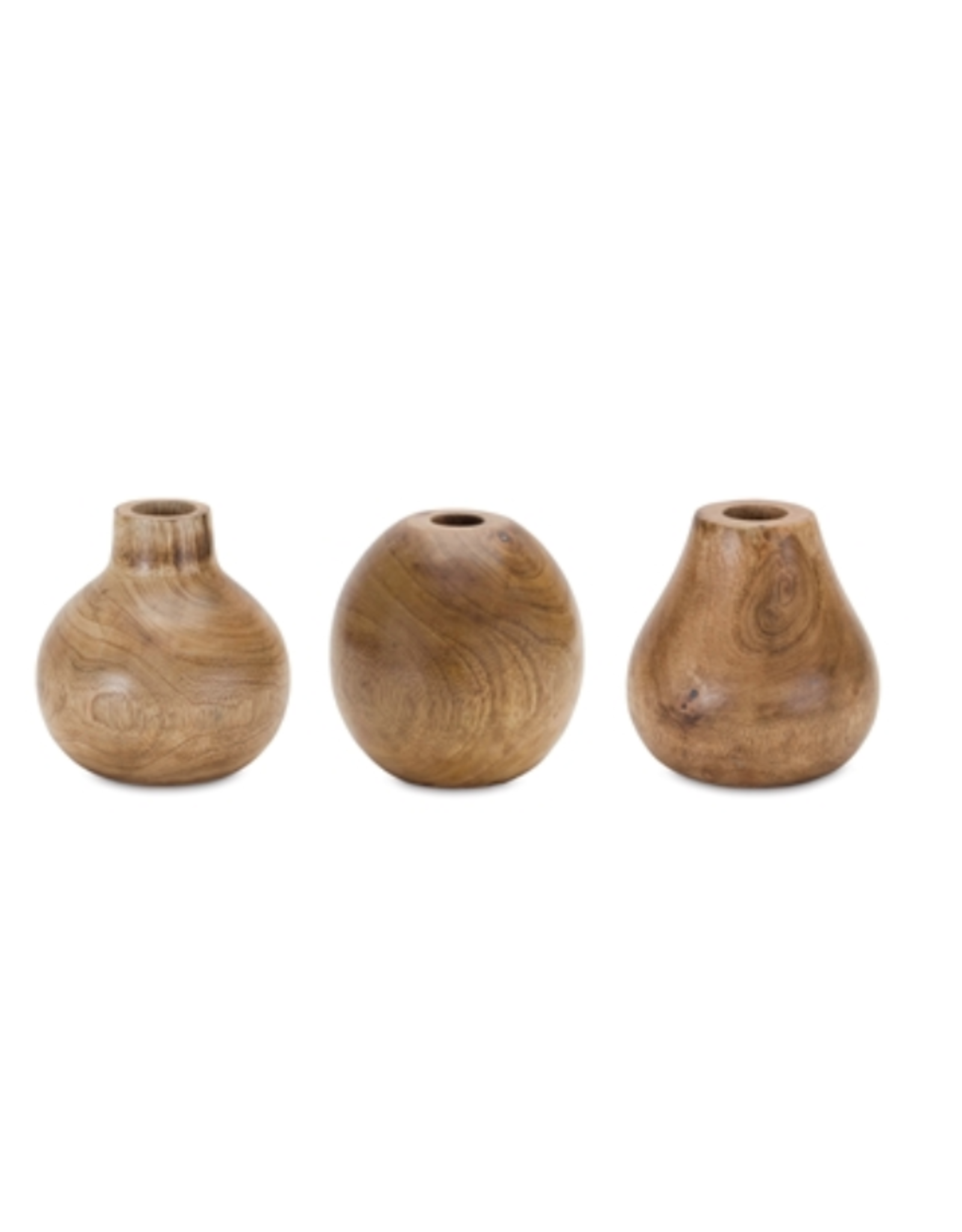 Melrose Wood Vases 5"