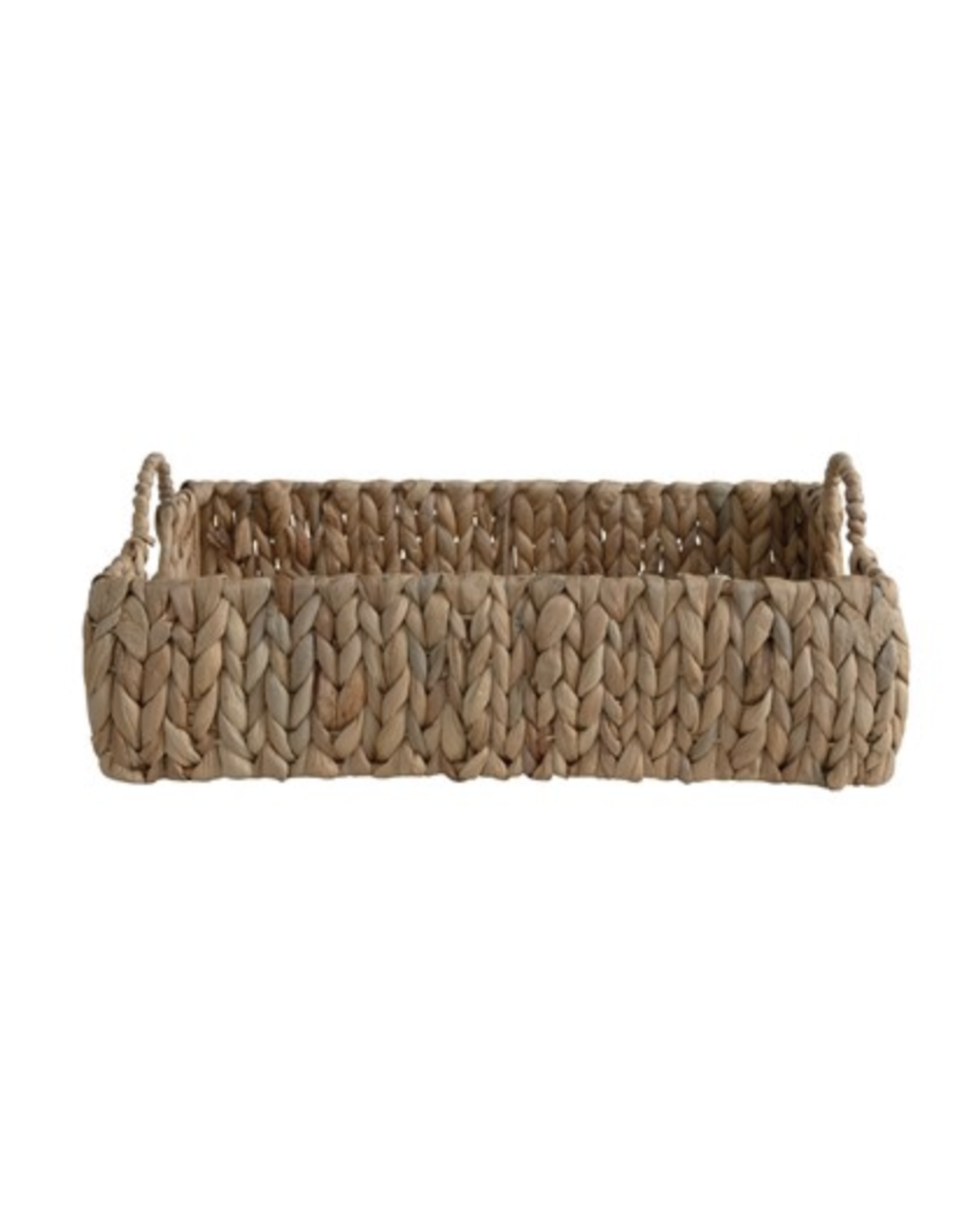 Bloomingville Hand Woven Hyacinth Tray with Handles