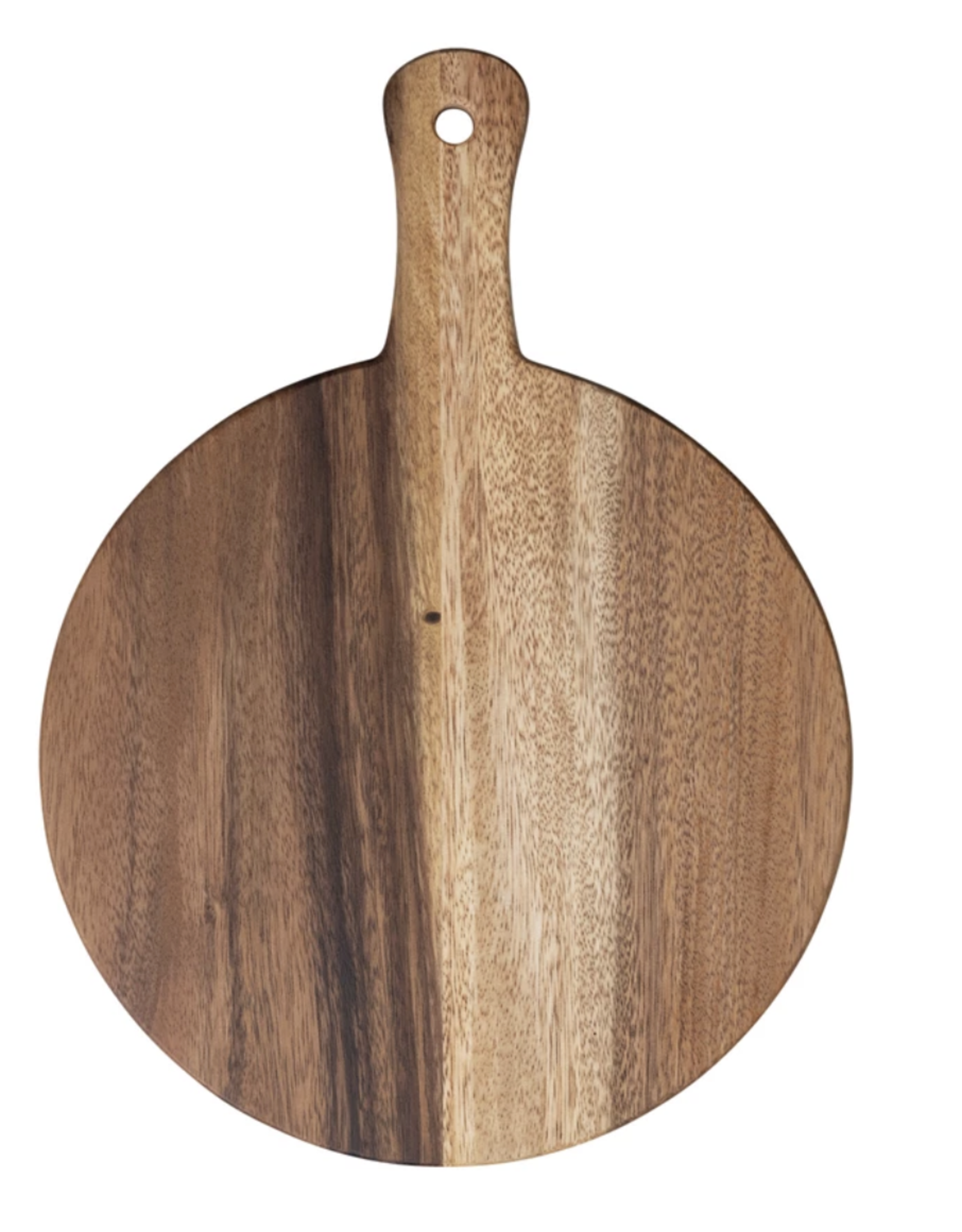 Creative Co-Op Suar Wood Round Cutting Board, 16"