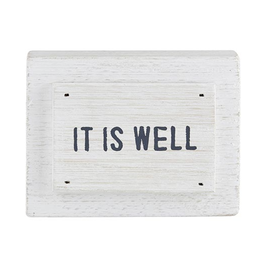 Creative Brands Wood Block Sign