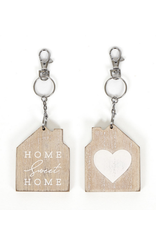 Adams & Co. Home/Heart Reversible Keychain (engraving included)