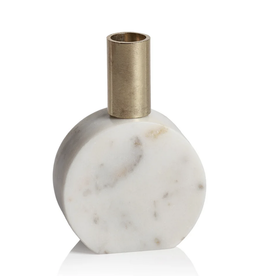 Zodax Marikina White Marble Candle Holder