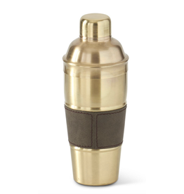 K & K Gold Shaker with Leather Stripe