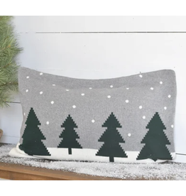 PD Home & Garden Winter Trees Knit Pillow