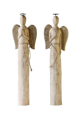 Creative Co-Op Hand Carved Tall Mango Wood Angel