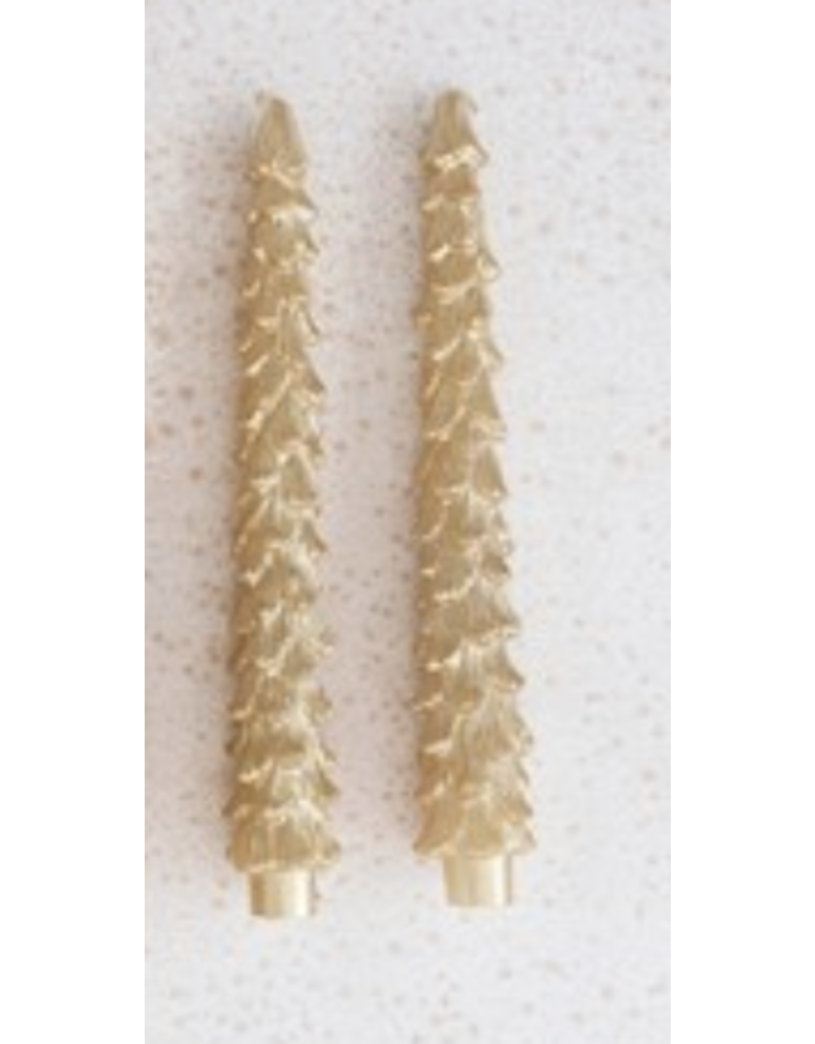 Creative Co-Op Unscented Tree Shaped Taper Candles, set of 2