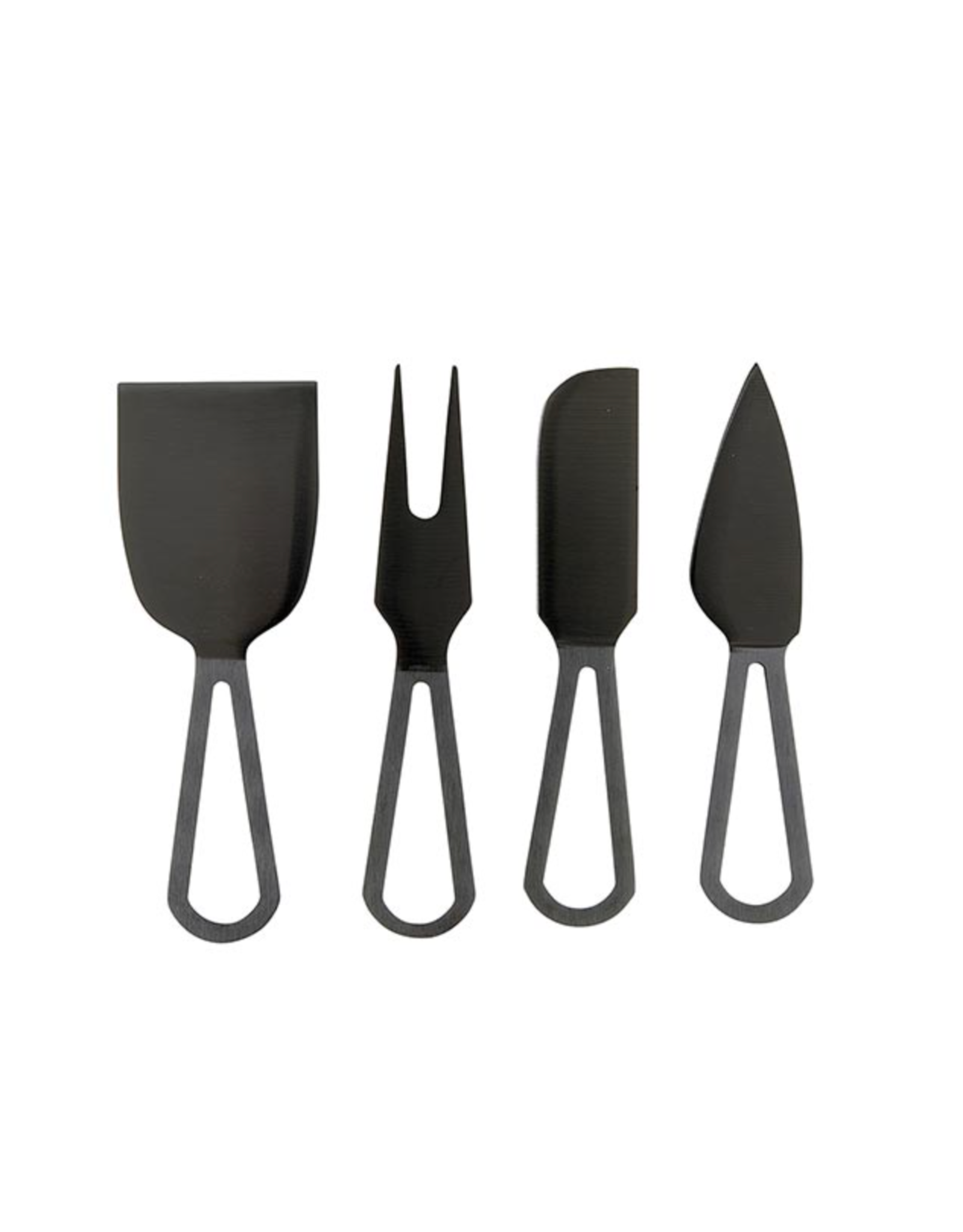 Creative Brands Matte Black Cheese Knives
