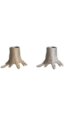 Creative Co-Op Tree Stump Candle Holders Set of 2