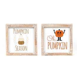 Adams & Co. Pumpkin Season Reversible Sign