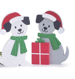 Burton & Burton Shelf Sitter Pets with Santa Hat (Incudes Engraving)