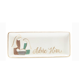 Burton & Burton Adore Him Holy Family Tray