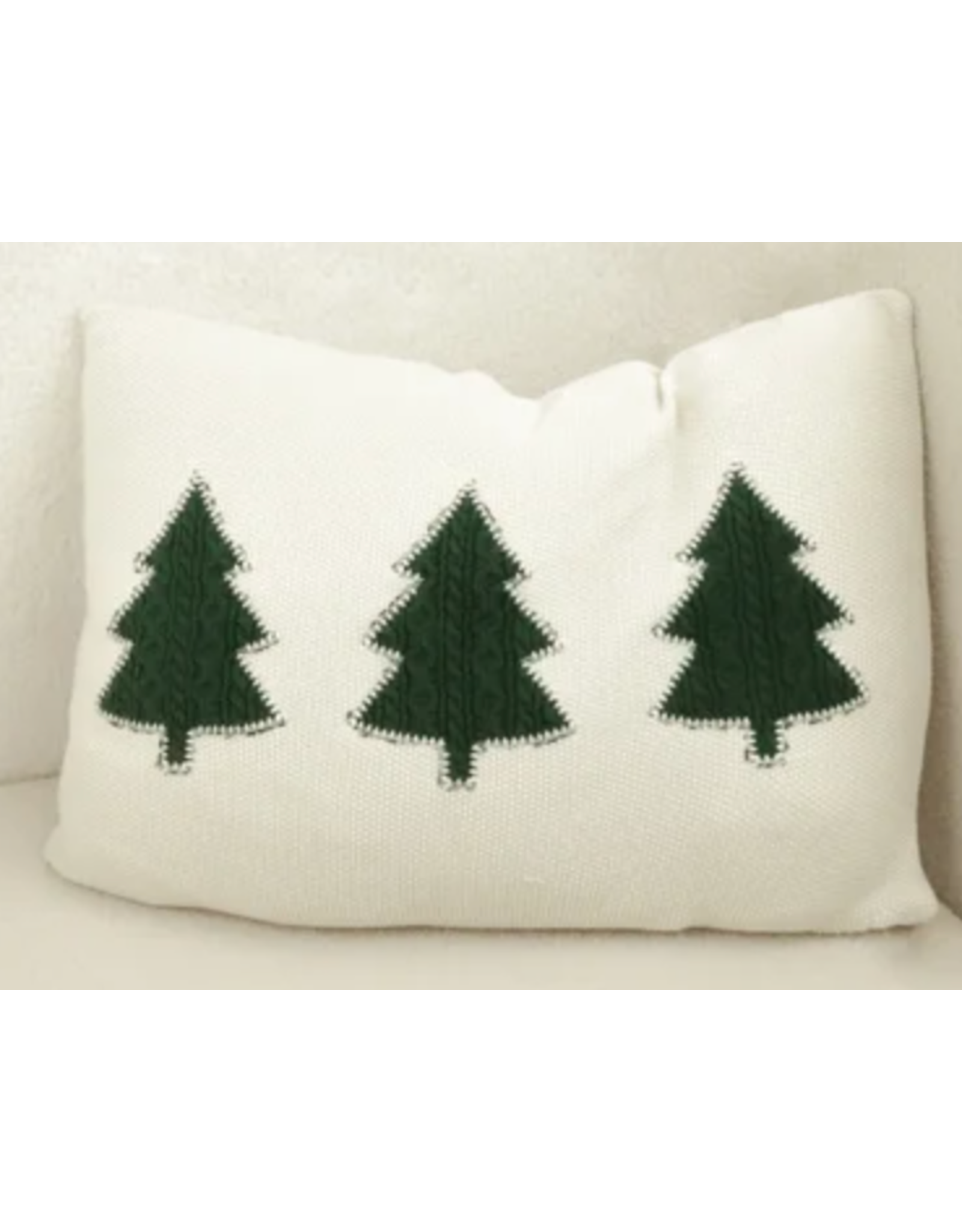 PD Home & Garden Triple Tree Crochet Pillow