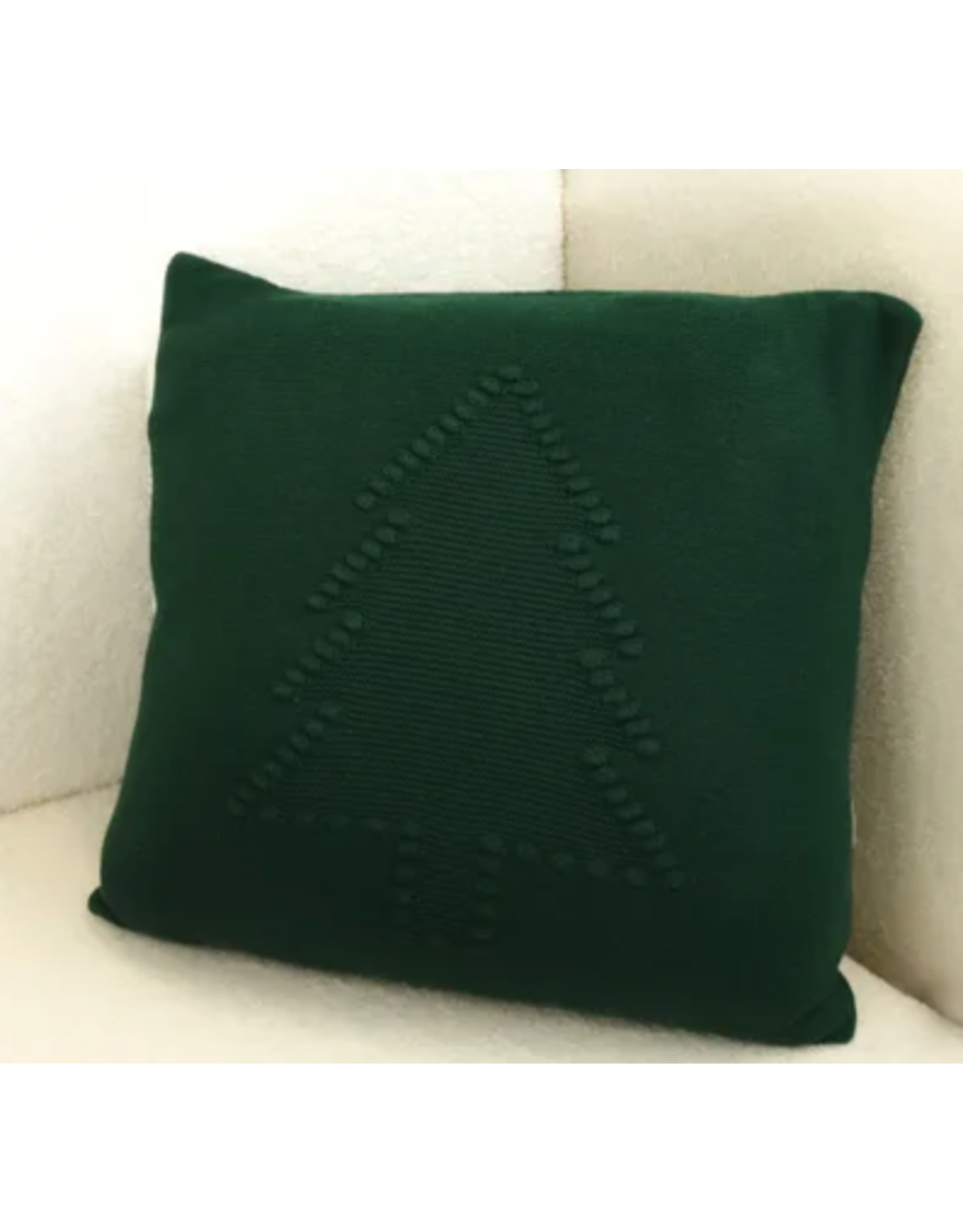 PD Home & Garden Green Crochet Tree Pillow