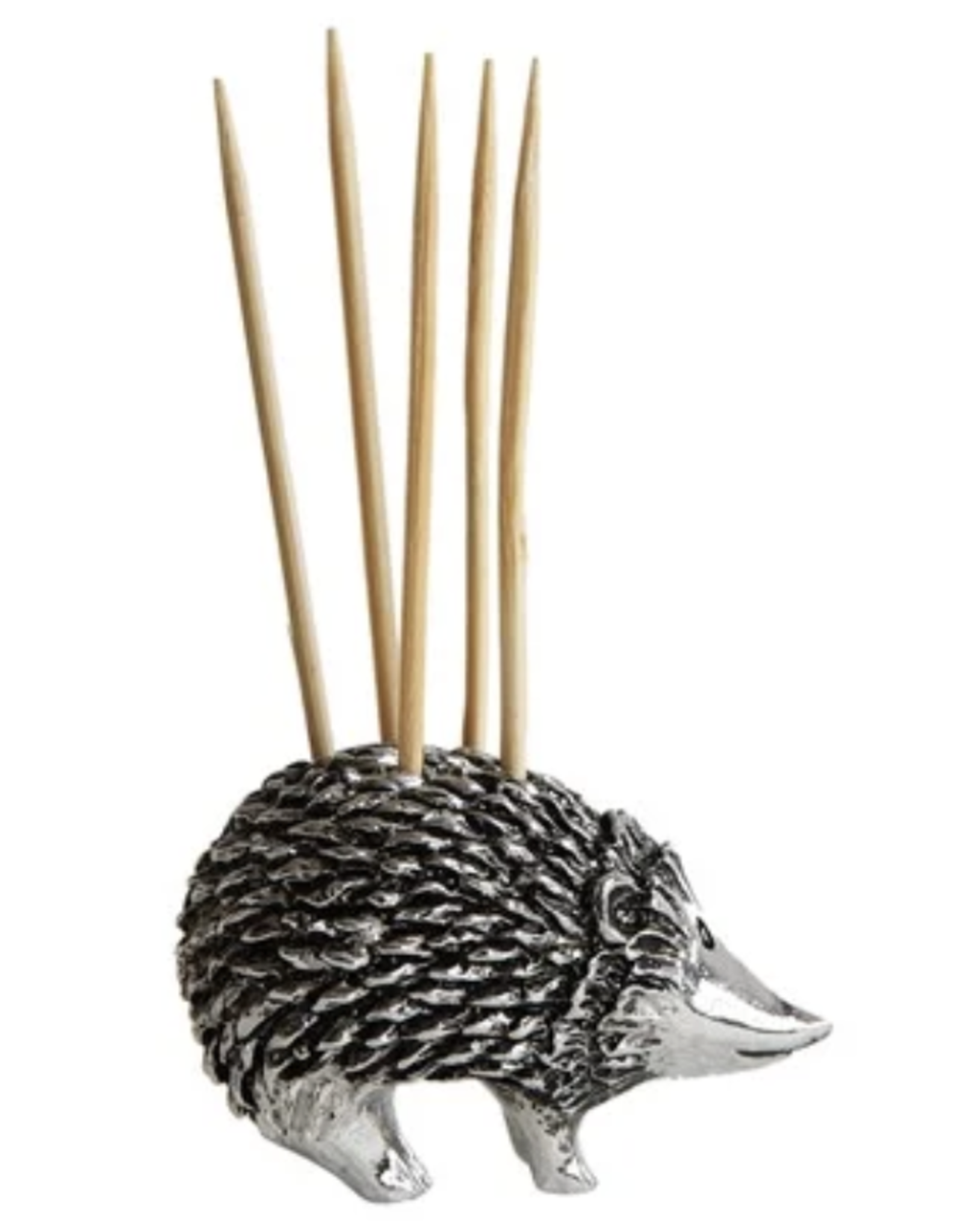 Creative Co-Op Pewter Hedgehog Toothpick Holder
