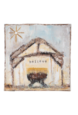 Glory Haus Bright Star Believe Nativity Canvas