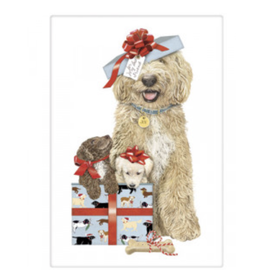 Mary Lake-Thompson MLT Holiday Dog & Cat Tea Towel