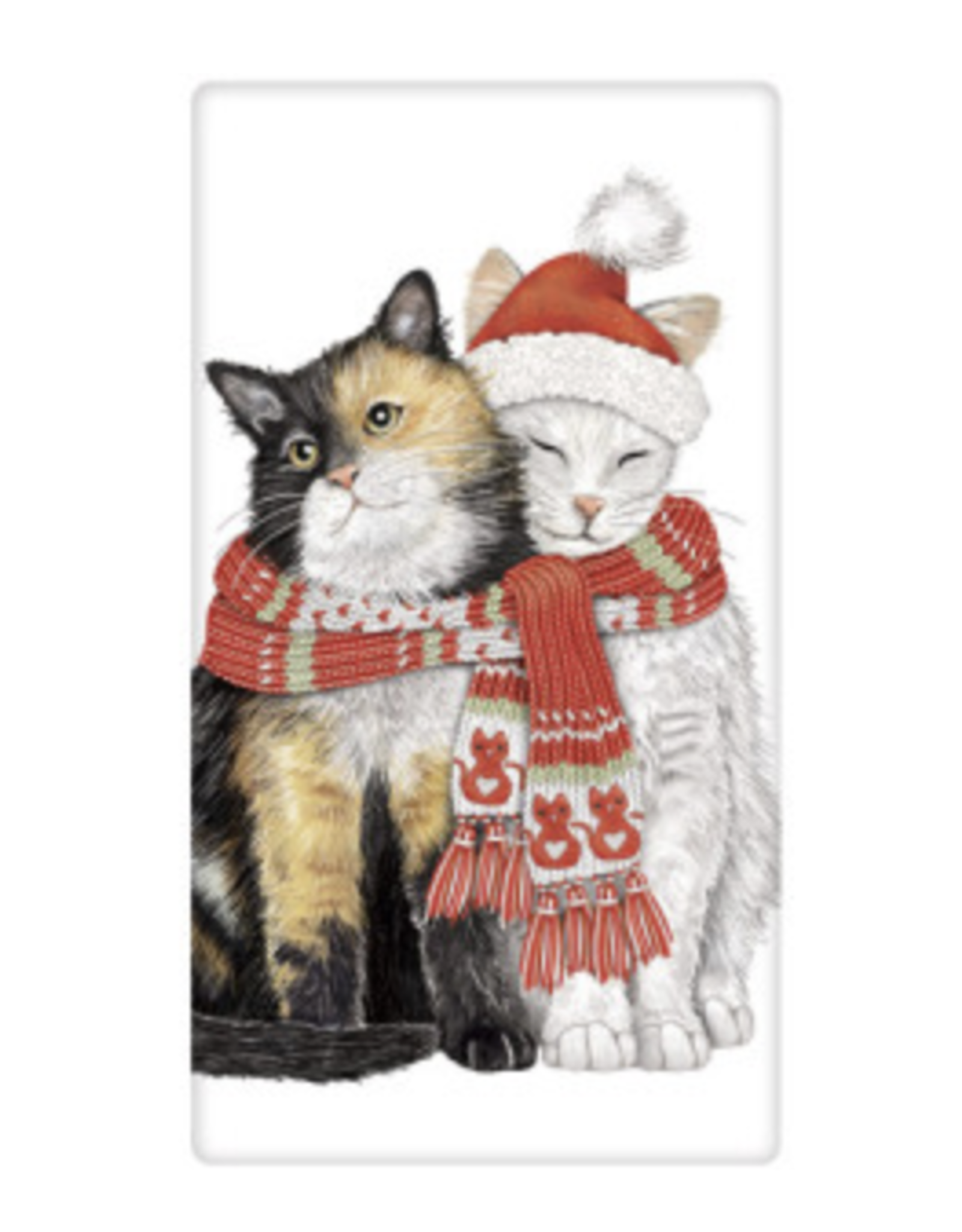 Mary Lake-Thompson Holiday Dog & Cat Tea Towel