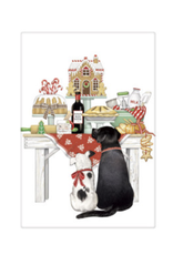 Mary Lake-Thompson MLT Holiday Dog & Cat Tea Towel