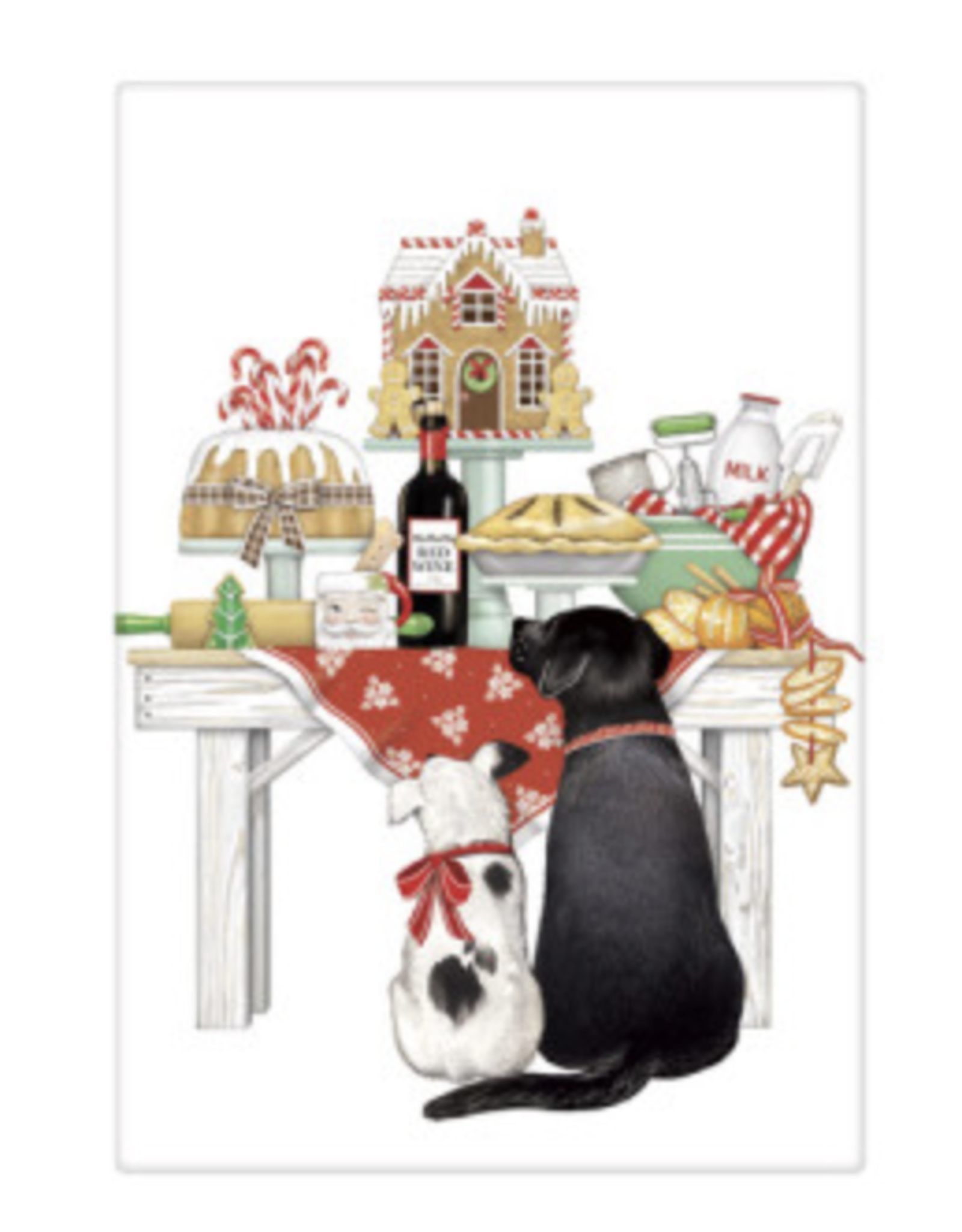 Mary Lake-Thompson MLT Holiday Dog & Cat Tea Towel
