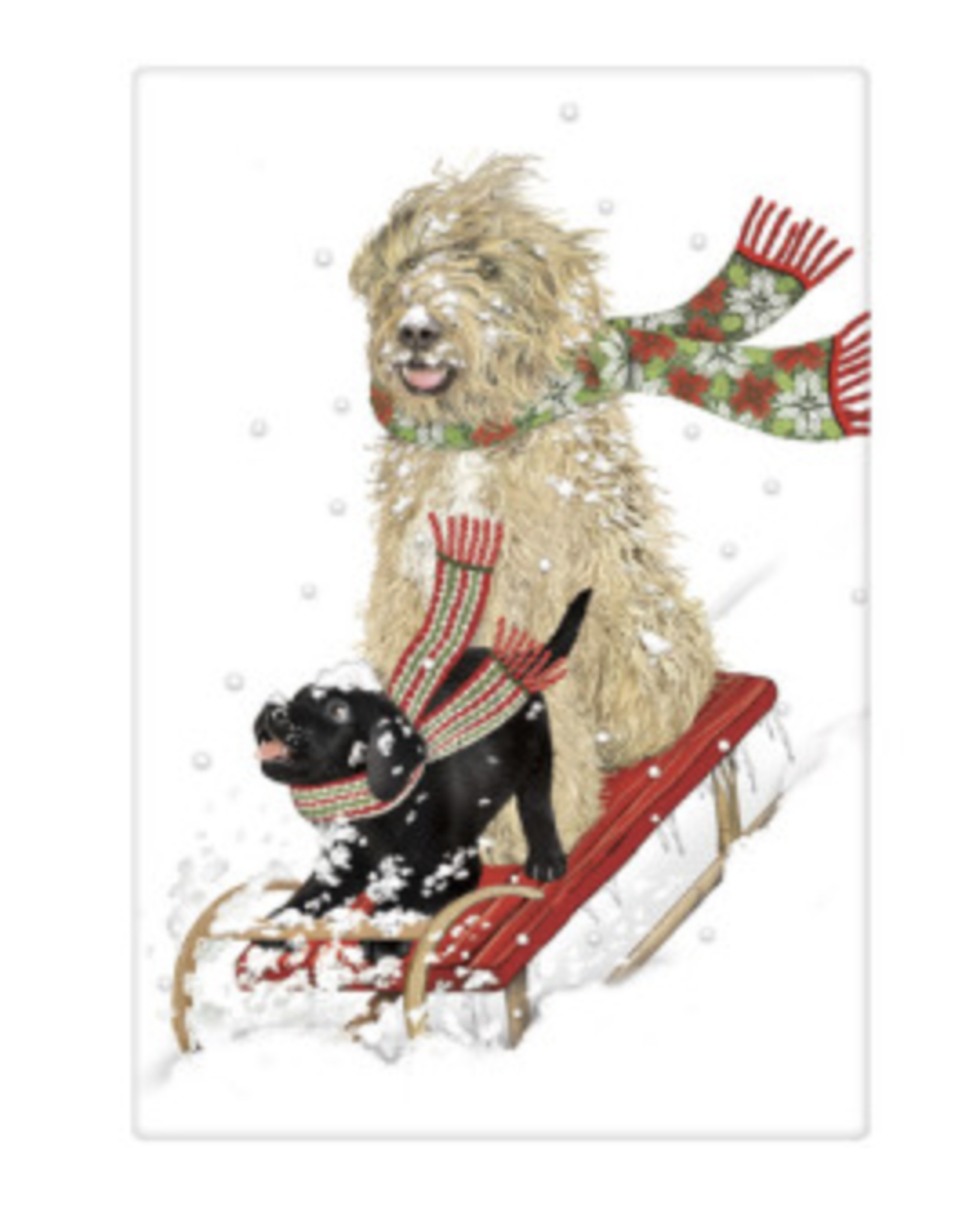 Mary Lake-Thompson MLT Holiday Dog & Cat Tea Towel