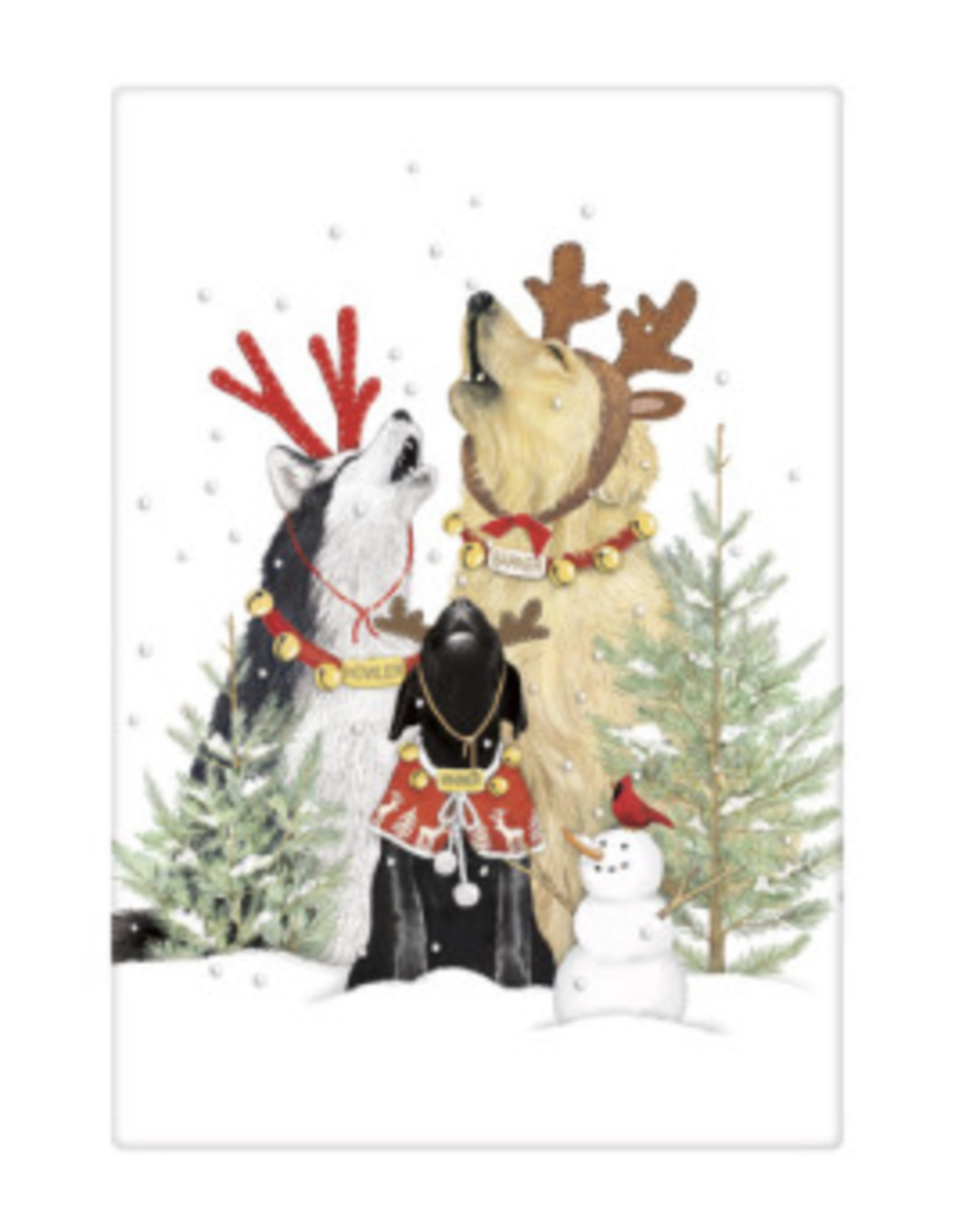 Mary Lake-Thompson MLT Holiday Dog & Cat Tea Towel
