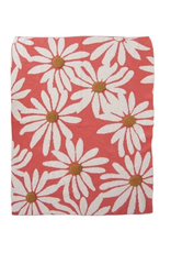 Creative Co-Op Baby Blanket, Floral Design