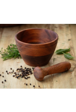 Porch View Home Wooden Mortar & Pestle, set