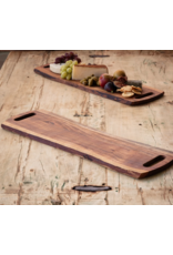 Porch View Home Live Edge Serving Board with Handles