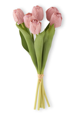 K & K 13" Coral Real Touch Tulip Bundle