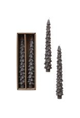 Creative Co-Op Unscented Tree Shaped Taper Candles, set of 2