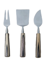 Bloomingville Natural Mango Wood Cheese Spreaders