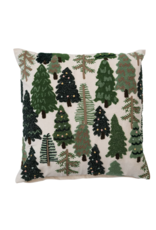 Creative Co-Op Deck The Halls Embroidered Tree Pillow