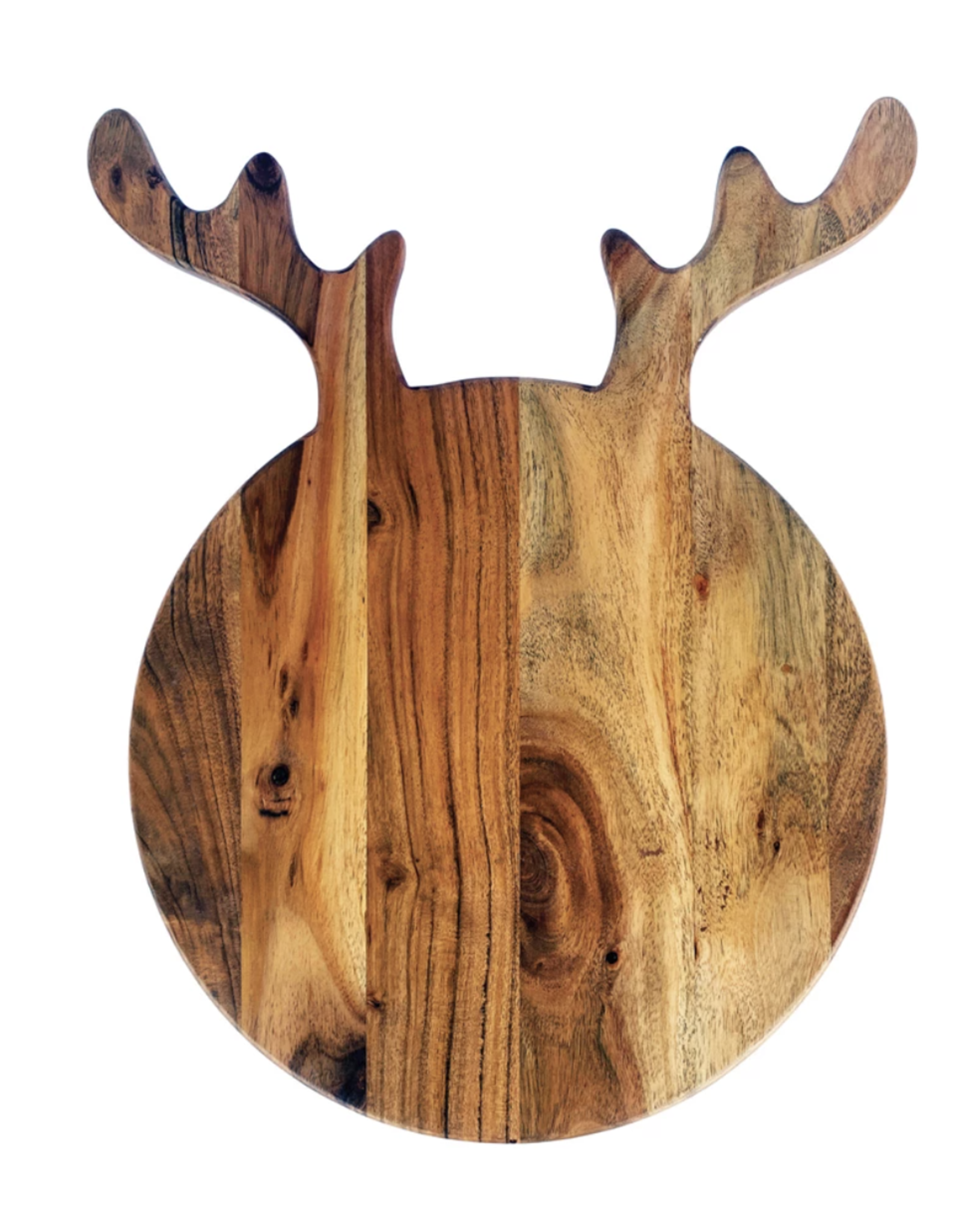 Creative Co-Op Acacia Wood Reindeer Cheese Board