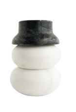 Creative Co-Op Marble Snowman Pinch Pot