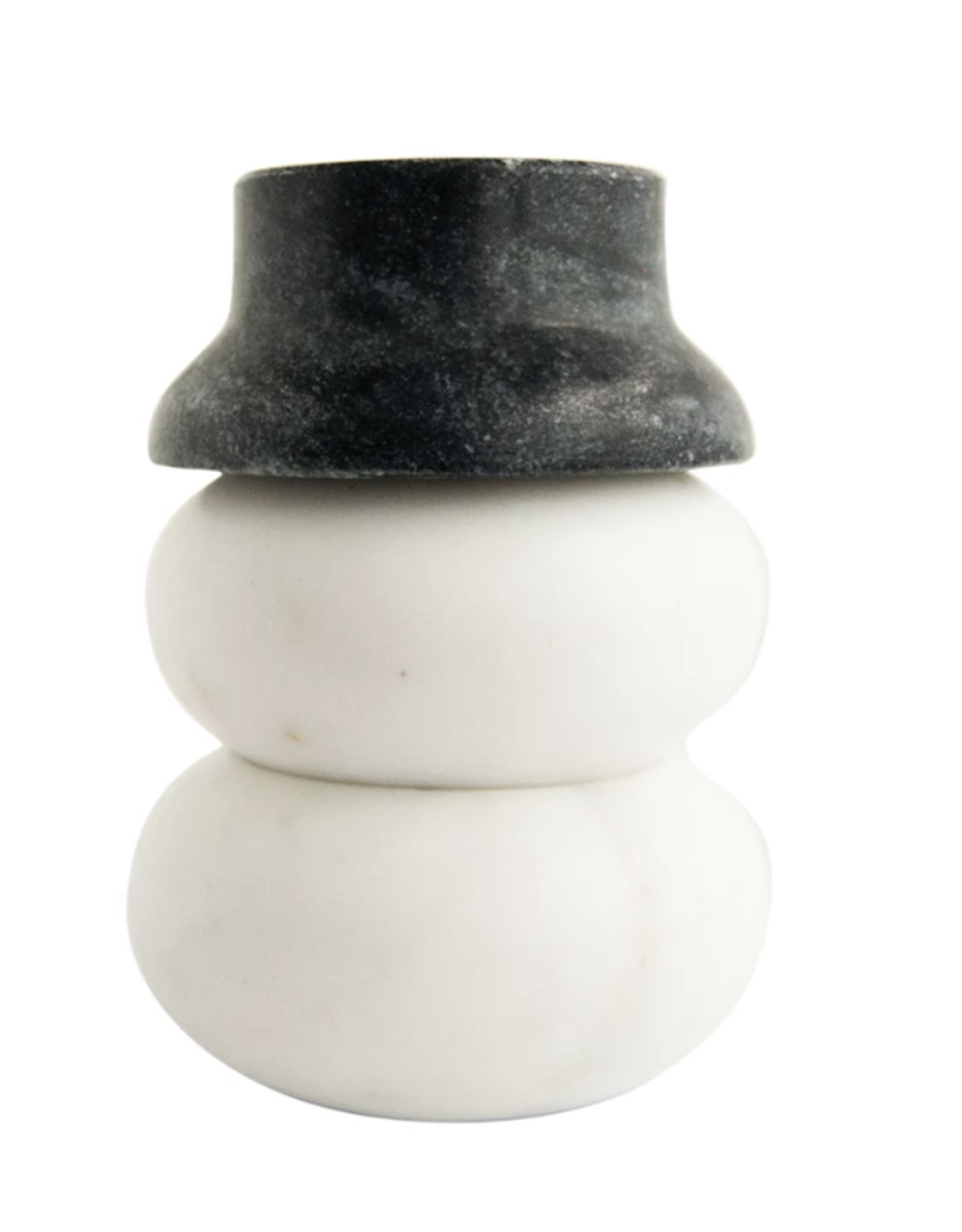 Creative Co-Op Marble Snowman Pinch Pot