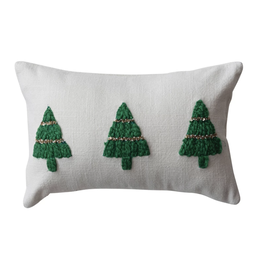 Creative Co-Op 14x9 Christmas Tree Lumbar Pillow