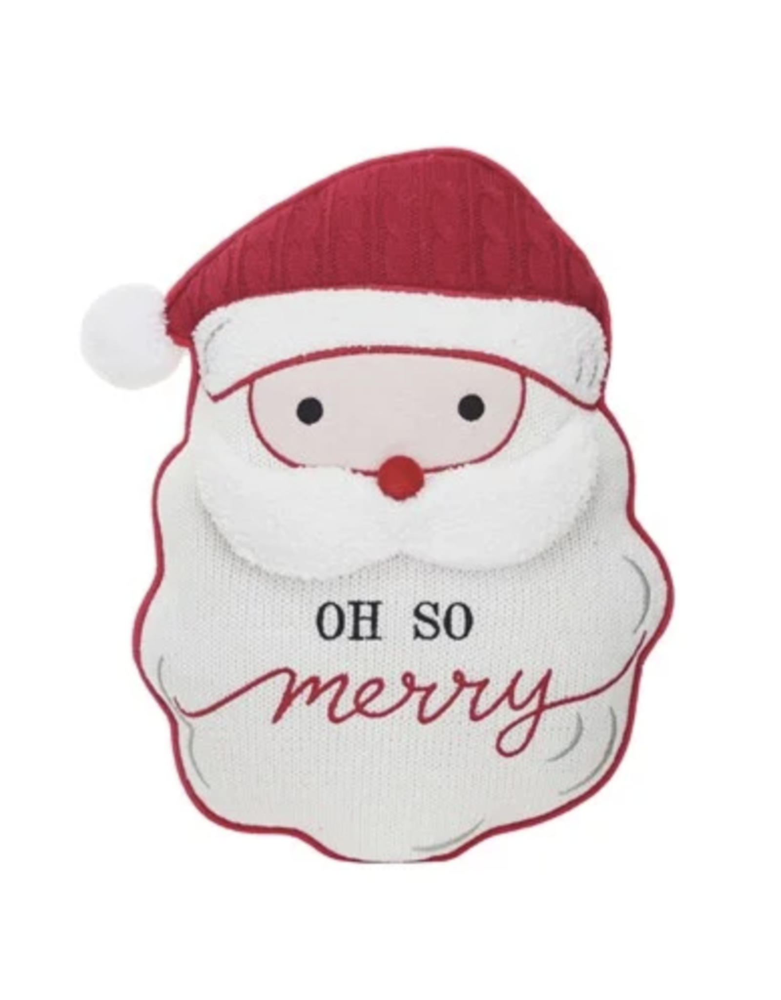 Creative Co-Op Oh So Merry, Santa Pillow