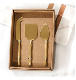 PD Home & Garden Gold Stick Cheese Knife Set of 3