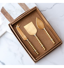 PD Home & Garden Gold Ball 3 Piece Charcuterie Set
