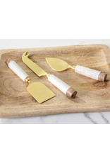 PD Home & Garden Marble, Gold & Wood 3pc. Charcuterie Set PD Home & Garden Marble, Gold & Wood 3pc. Charcuterie Set