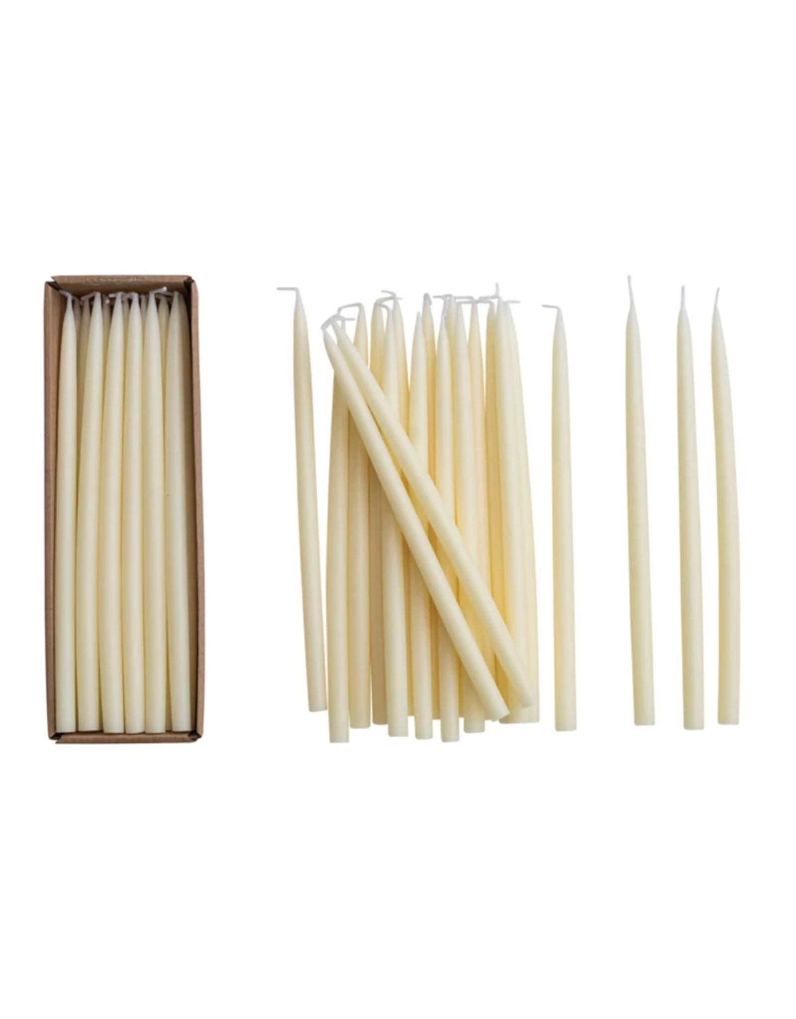 Creative Co-Op 10" Thin Taper Candles in Box (Set 24)