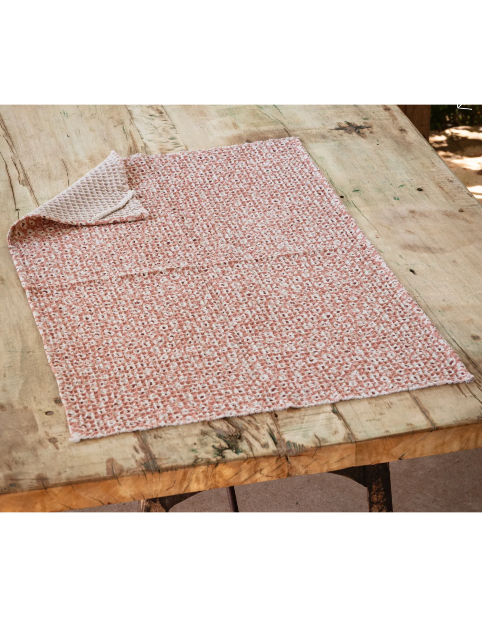 Porch View Home Hollyhock Floral Dishtowel