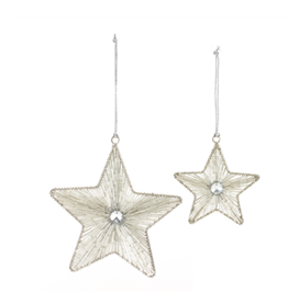 Melrose Glass Star Ornament, Small