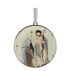 Melrose Holy Family Disc Ornament