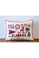 Little Birdie Alabama Collegiate Cluster Pillow