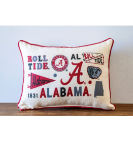 Little Birdie Alabama Collegiate Cluster Pillow
