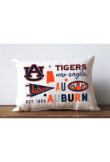 Little Birdie Auburn Collegiate Cluster Reversible Pillow