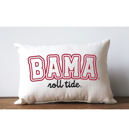 Little Birdie Alabama Varsity Collegiate Pillow