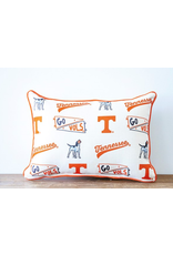 Little Birdie Tennessee Pennant Pattern Pillow