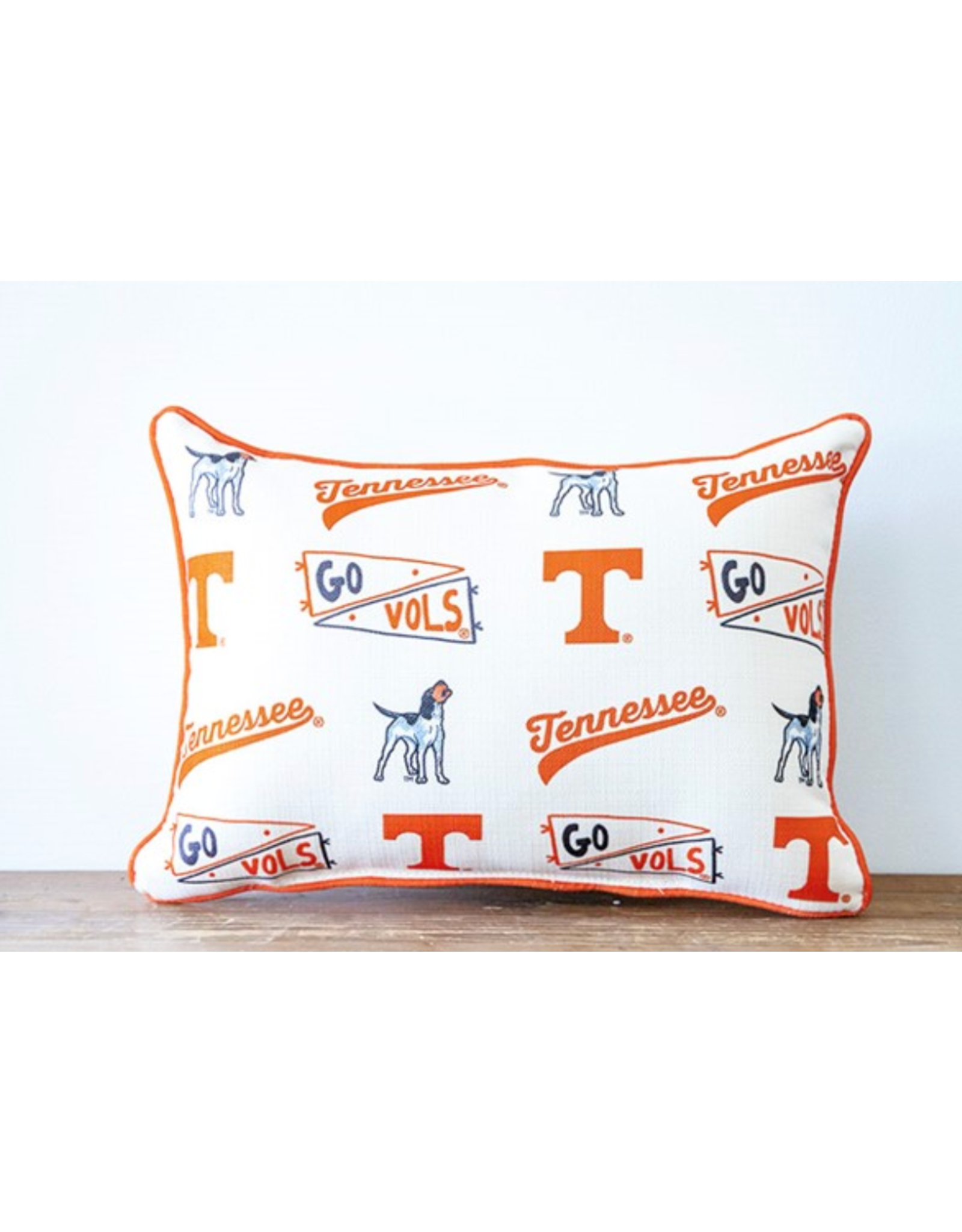 Little Birdie Tennessee Pennant Pattern Pillow